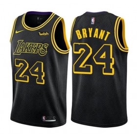 Herren NBA Los Angeles Lakers Trikot Kobe Bryant 24 Nike 2019-2020 City Creative Swingman